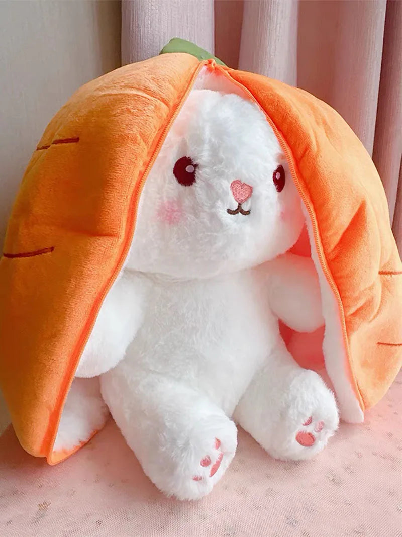 Fluffy Transforming Bunny Pillow