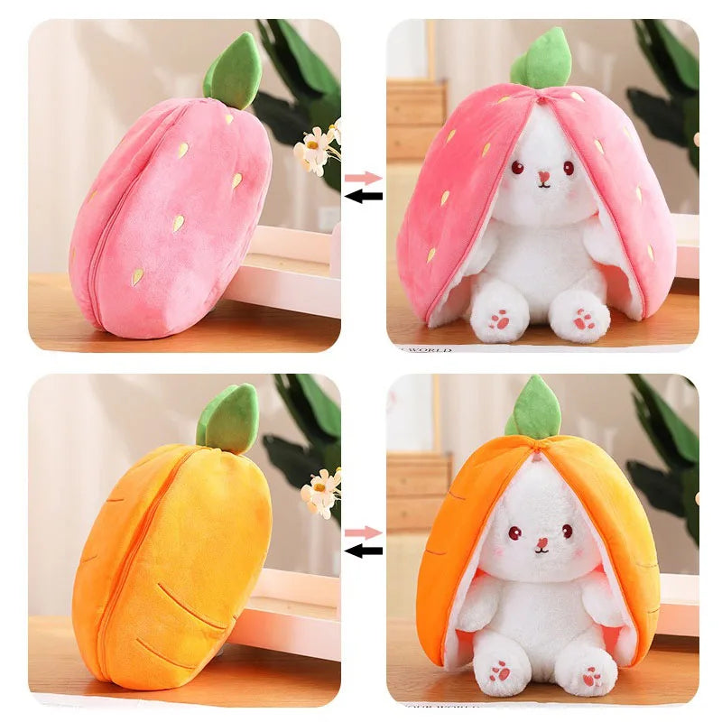Fluffy Transforming Bunny Pillow